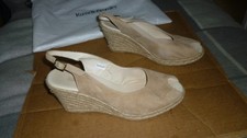 Russell & Bromley beige suede