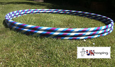 ADULT 38" PURPLE & WHITE  HULA