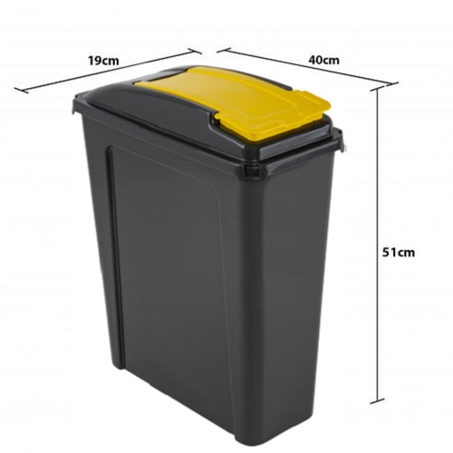 25l slimline recycle bin - 25l,