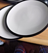Tesco Eclipse pattern stoneware large dinner plates vgc last 3  replacements