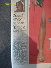 Duran Duran Andy Taylor Article The Scottish Sun Saturday September 30 2023