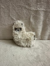 Bitten Small Llama Alpaca White Grey Microwaveable Soft Toy hand warmer