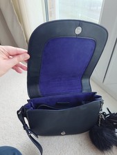 MNG Mango Black Faux Leather