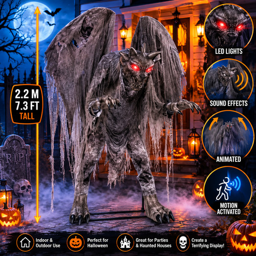 3ft animated gargoyle - 7.3ft,