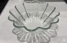 Pyrex 19 Cm France Fluted Mold Bowl Clear Glass Vintage Kitchen Glass Jelly