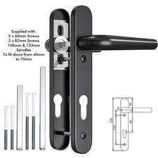 UPVC Door Handle 92PZ Sprung