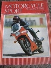 MOTORCYCLE SPORT AUG