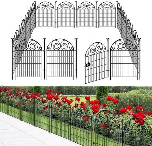 Garden fence with gate no - gate,
