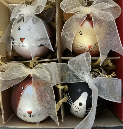 Four vintage glass balls - four,