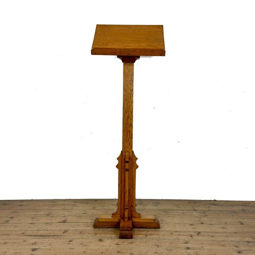 Antique large oak lectern - large,