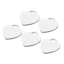 5Pcs Heart Side Pendants