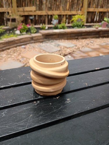 Handmade concrete planter pot