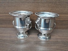 Two Silver Plated Urns 