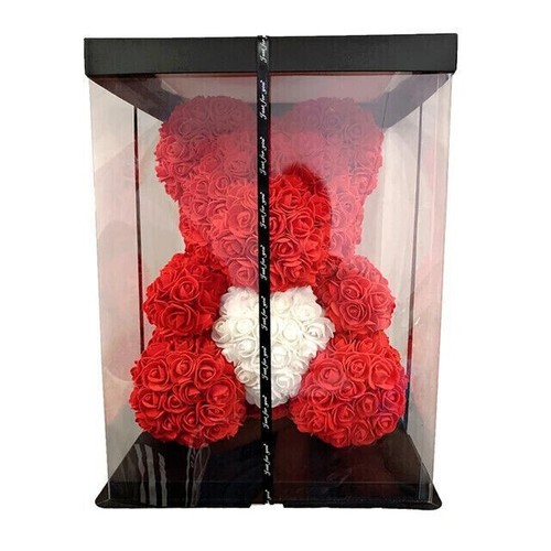 40cm red rose bear with - red,
