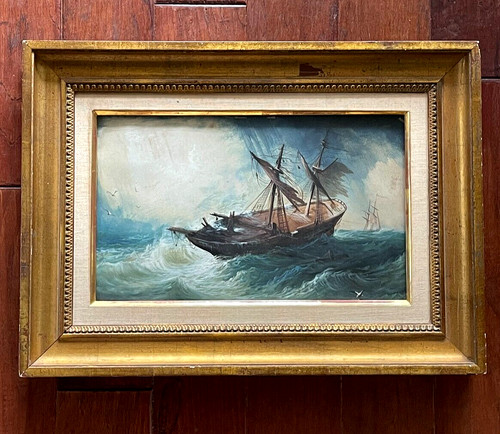 Antique signed framed - antique,