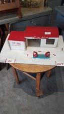 vintage wooden toy garage