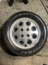 Ford Escort & Orian Pepper Pot Alloy Wheel With Tyre 4 Stud 14inch Single Wheel