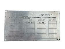 British Army ID Plate FV432