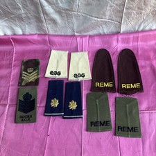 Mixed British Army Epaulettes. REME mixed lot Inc USA used  9-14 cm