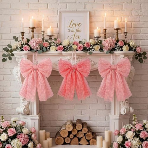 3pcs large tulle bows for - bows,