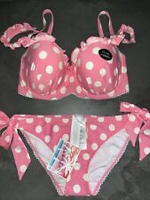 Ladies Pink & White Spotty