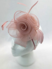 Dusky Pink Fascinator Wedding