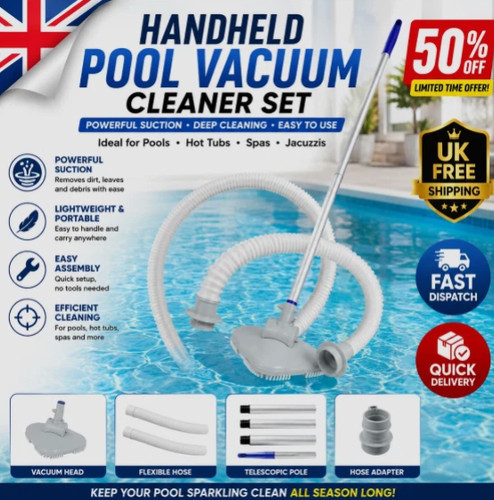 Handheld pool vacuum cleaner - pool,