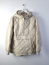 Goodmove Women's Stormwear Hooded Jacket Size 12 Cream Half Zip NEW F2