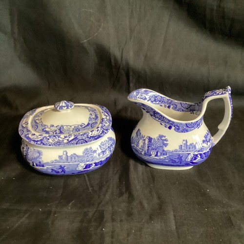 Spode blue italian creamer - spode,