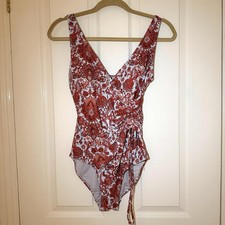 Nip Tuck Swim Red Floral