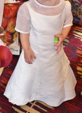 Childs Romantica Bridesmaids or Christening Dress, Age 2-3 Years, Pale Ivory