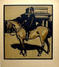 POLICEMAN  BY WILLIAM NICHOLSON LONDON TYPES ORIGINAL LITHOGRAPH c1898