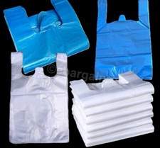 CARRIER BAGS VEST STYLE WHITE