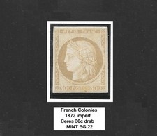 French colonies 1872 30c drab - colonies,
