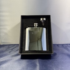 Pewter Flask And Funnel Boxed