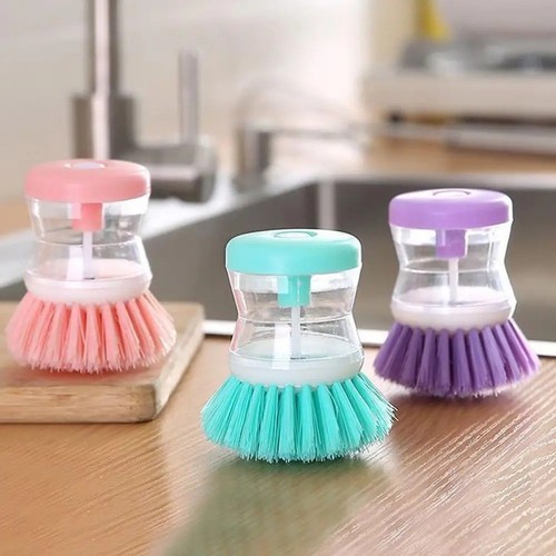 Soap dispensing dish brush - dispensing,
