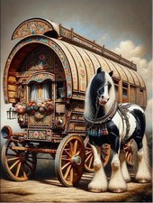 A ROMANY CARAVAN (1) CROSS