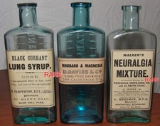 3 ANTIQUE LARGE BLACK LABEL