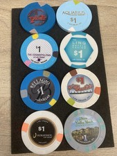 job lot $1 one dollar las vegas chips bellagio horseshoe cosmopolitan aquarius