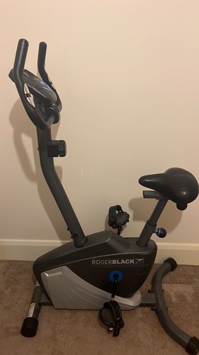 Roger black exercise bike - black,