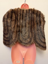 Genuine Fur Brown Cropped