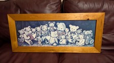 V.Large Friends Are The Best Teddy bear Picture Framed,See Description.