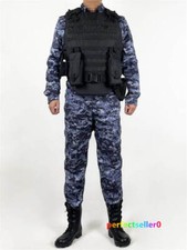 Russia Combat Clothing Blue Digital Camouflage Special Forces OMOH Men Uniform