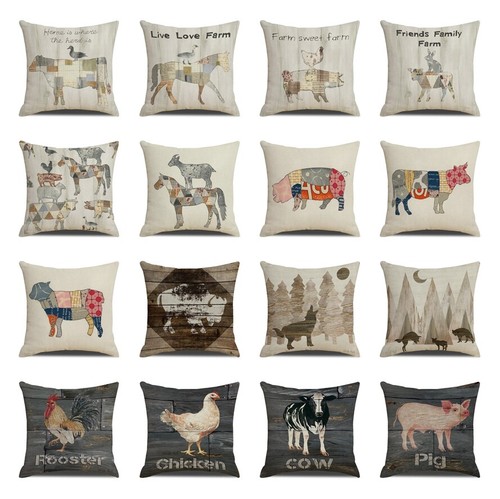 Farmhouse quotes pillow - 18",