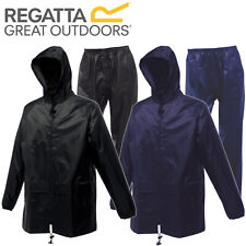 MENS REGATTA WATERPROOF JACKET AND TROUSERS SET RAIN SUIT 2 PIECE