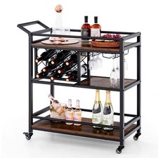 3-Tier Bar Cart Industrial