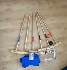 Nice Bex Junior Wooden Croquet Set (6 Mallets, 2 balls, 2 posts, 6 gates) 