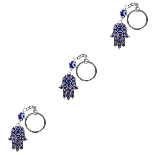 Blue evil eye keychain charm - eye,