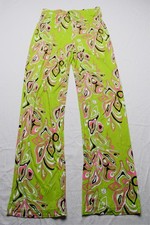 Emilio Pucci Women's Pull-On Africana-Print Trouser BE5 Verde Size 40 (US 4)