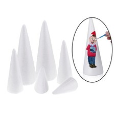 Manual Decoration Hearts Inches Polystyrene Craft Cone for Wedding